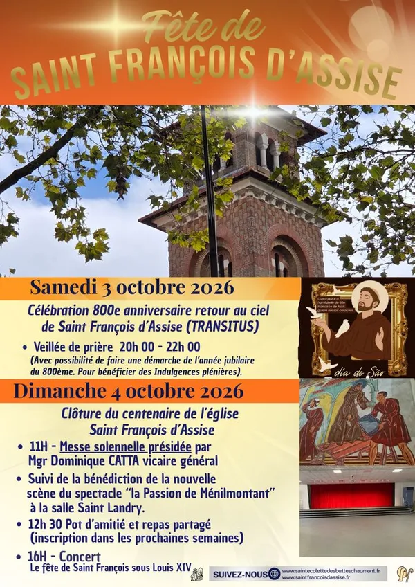 Clôture du centenaire de l'église Saint-François d'Assise