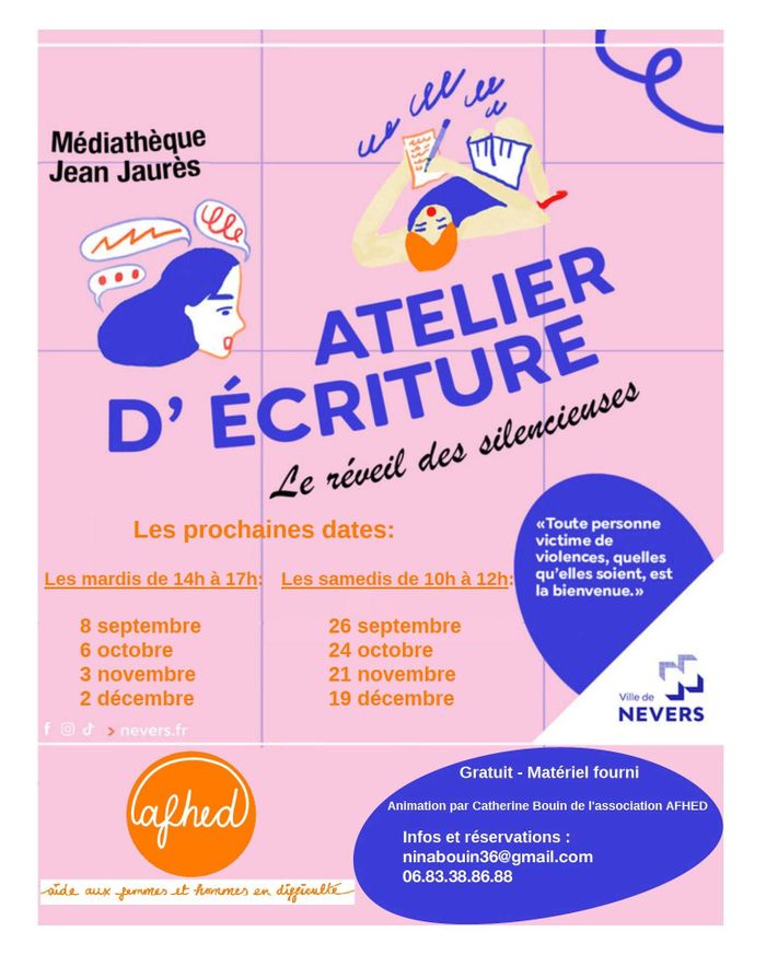 Le réveil des silencieuses - Atelier d'écriture