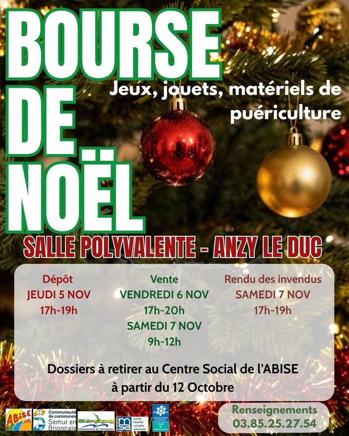 Bourse jeux, jouets, matériel de puériculture