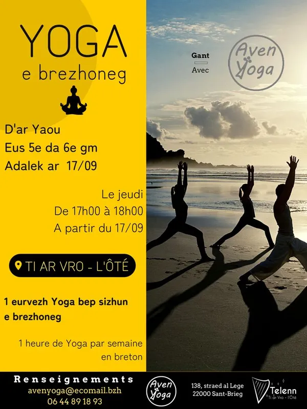 Rentrée des cours de yoga en breton