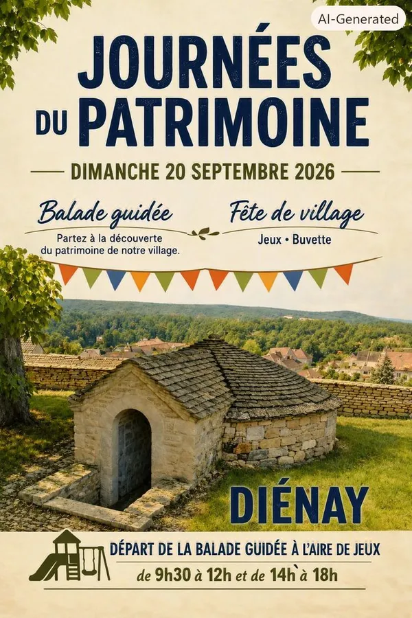 Balade guidée dans Diénay (2 km)