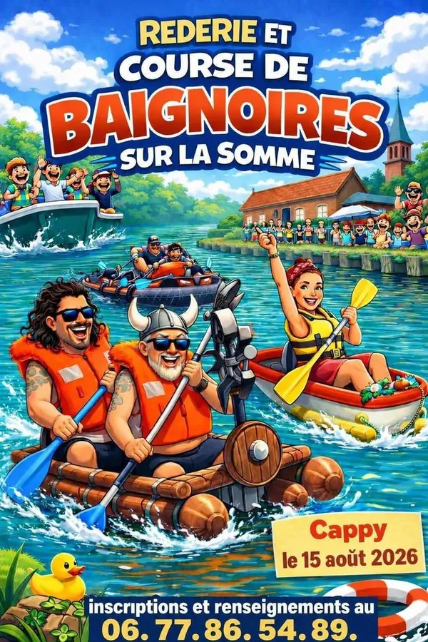Rederie et course de baignoires sur la Somme