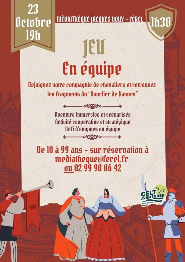 Jeu : Le bouclier de Vannes - Celt'Aventure