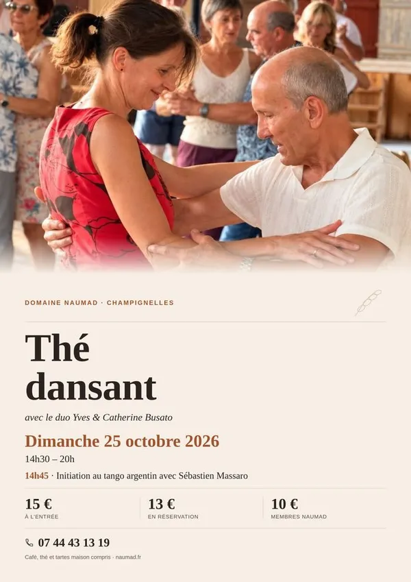 Thé dansant au Domaine Naumad avec Yves & Catherine Busato