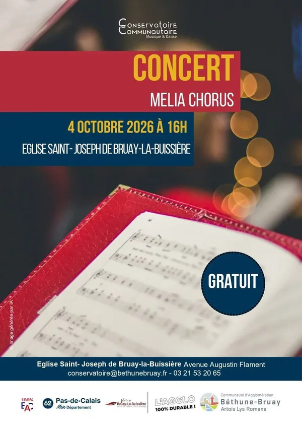 Concert annuel de Melia Chorus, à Bruay la Buissière
