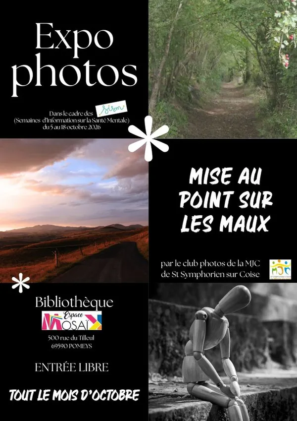 Exposition Photos en lien avec les Semaines d'Information sur la Santé Mentale (SISM)