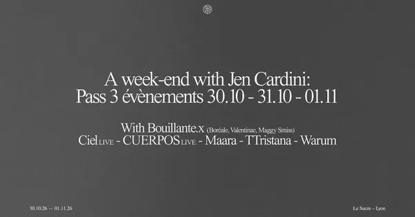 A week-end with Jen Cardini : Pass 3 événements