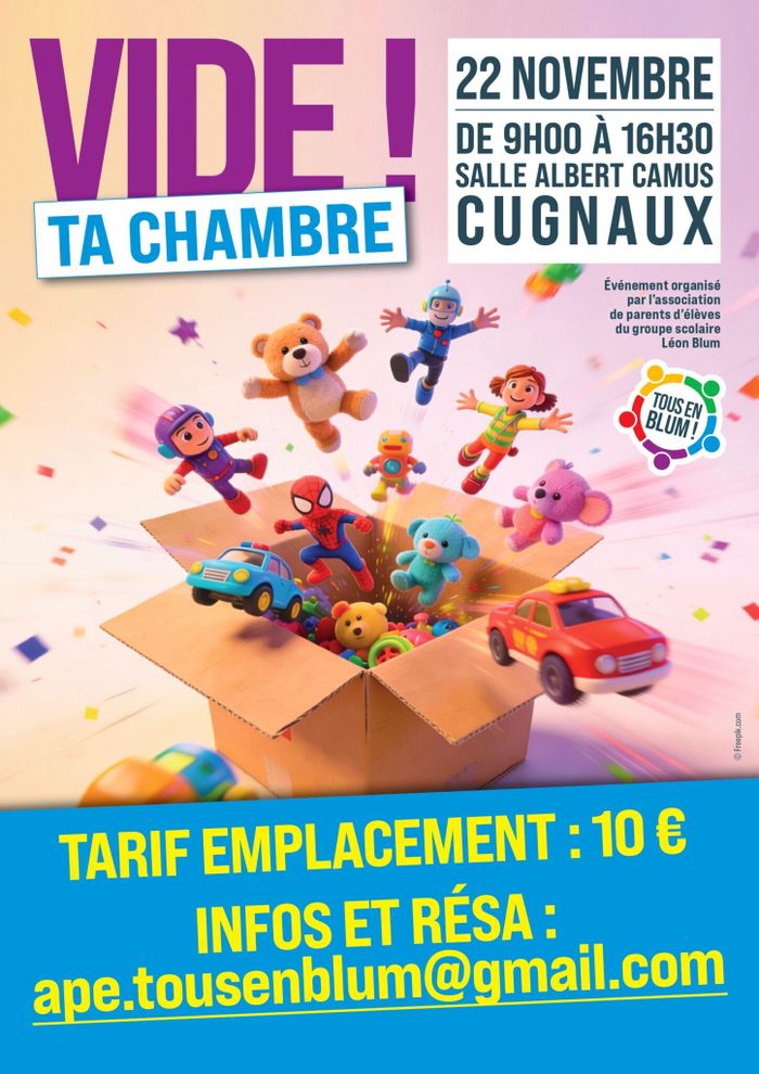 Le grand Vide ta chambre de l'APE Tous en Blum