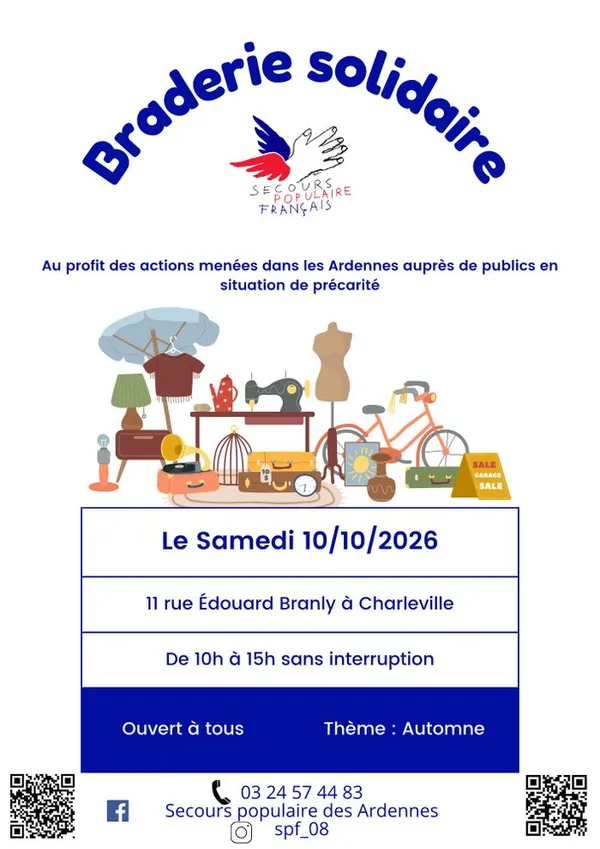 Braderie solidaire sur le thème de l'automne