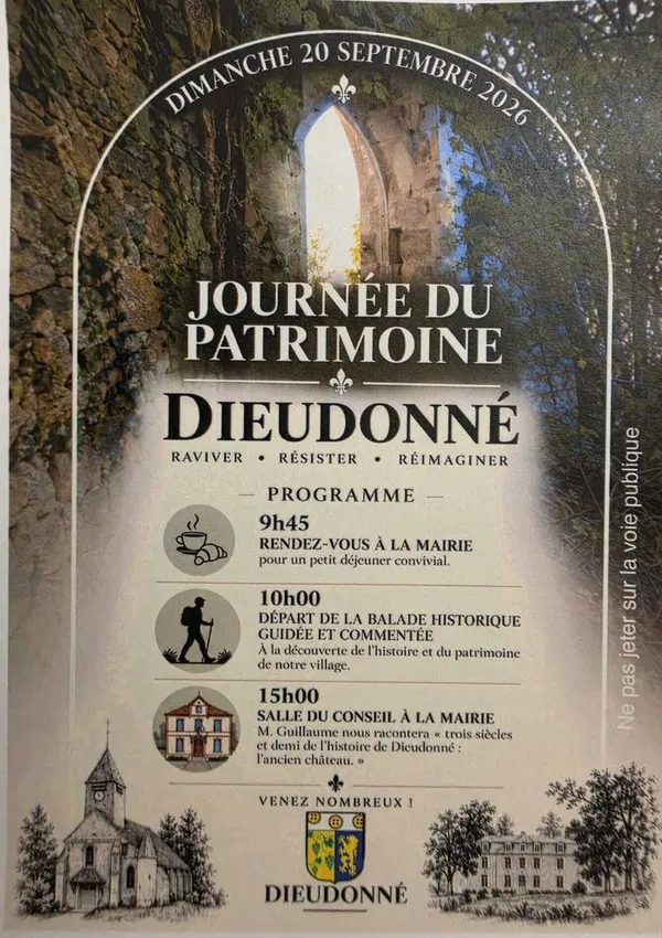 Conférence sur les trois siècles et demi de l'histoire de Dieudonne : l'ancien château