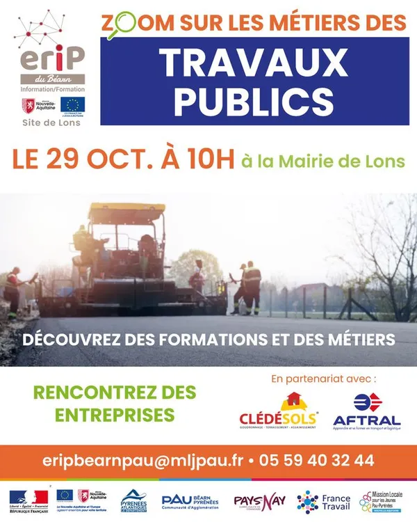 Zoom sur les métiers des Travaux Publics
