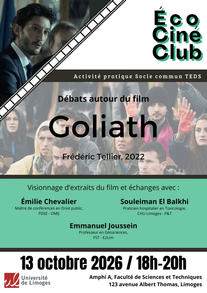 Éco ciné-club I Débats autour du film Goliath