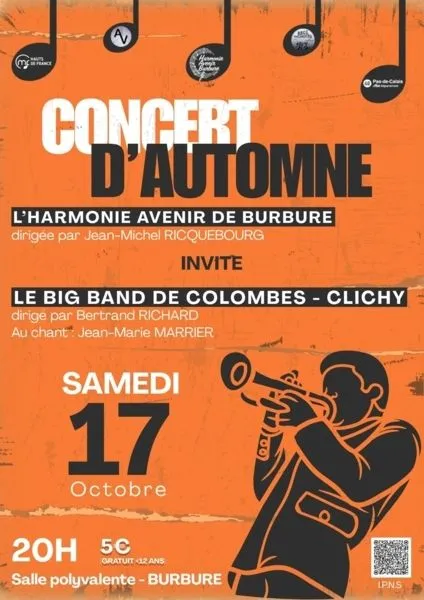 Concert d'Automne à Burbure, avec le Big Band de Colombes Clichy