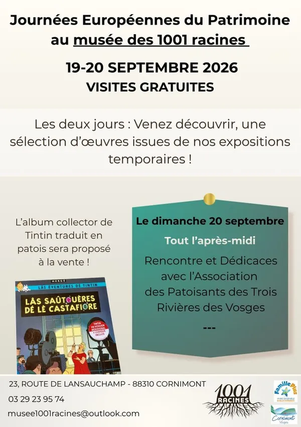 Journées du patrimoine aux 1001 racines