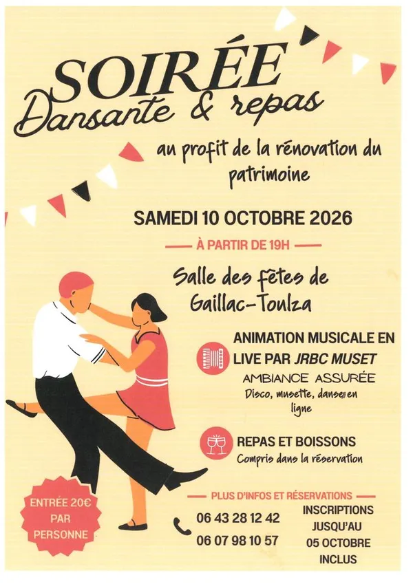 Soirée dansante et repas