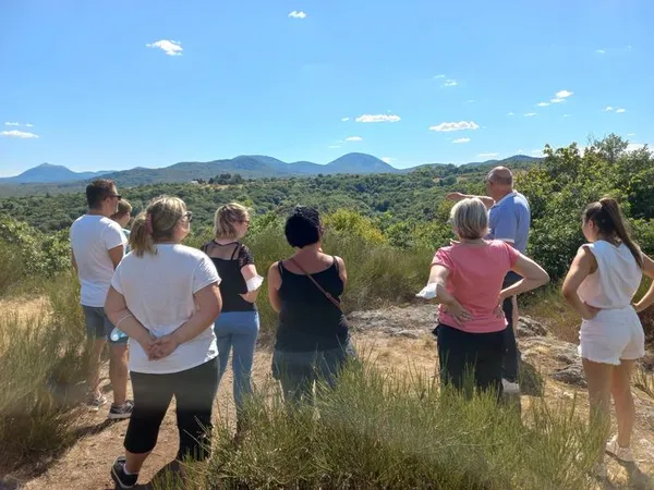 Visite guidée de l'impluvium de Volvic