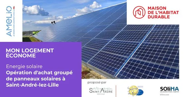 Opération achat groupé de panneaux solaires à Saint-André-lez-Lille