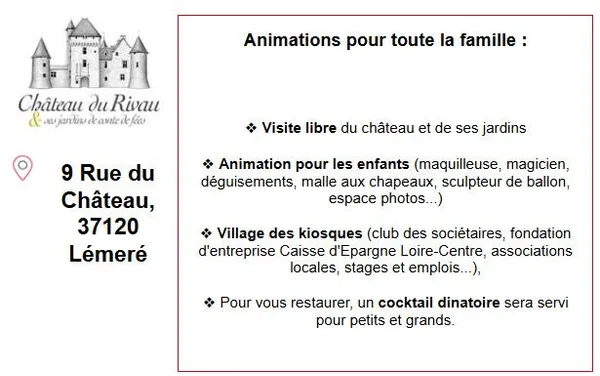 Stand présentation CC37 - Caisse d'épargne - Château du Rivau