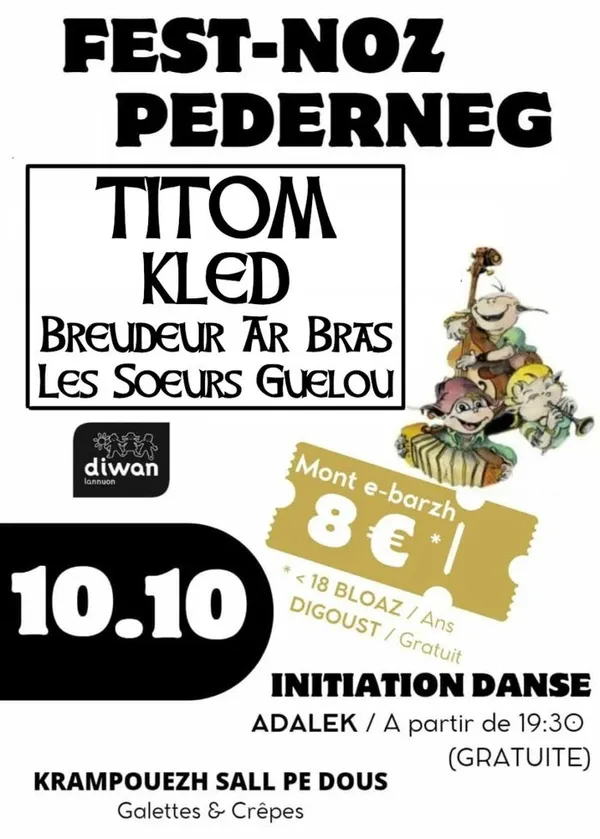 Fest-noz de Diwan Lannion à Pédernec