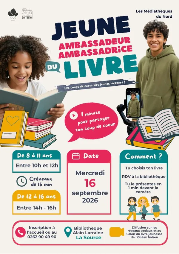 Jeune ambassadeur / ambassadrice du livre