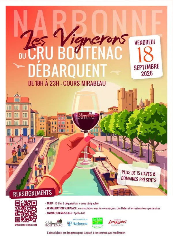 LES VIGNERONS DU CRU BOUTENAC DEBARQUENT A NARBONNE