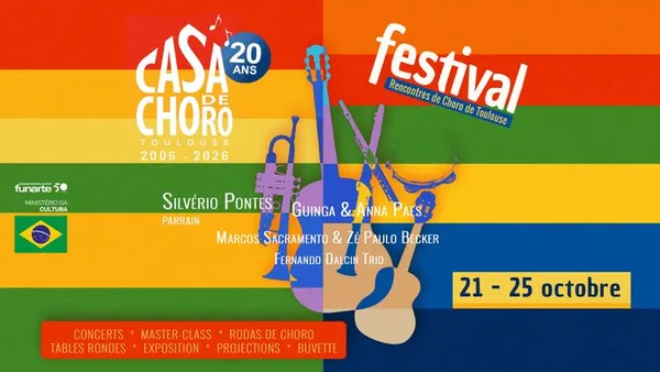 Festival – 20 ans Casa de Choro de Toulouse : 21-25 octobre