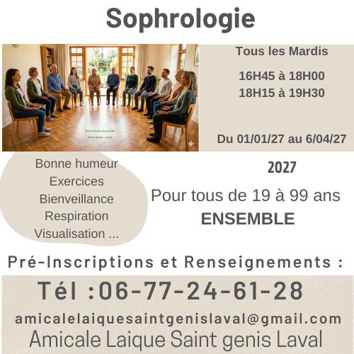 Sophrologie - groupe - Saint Genis Laval