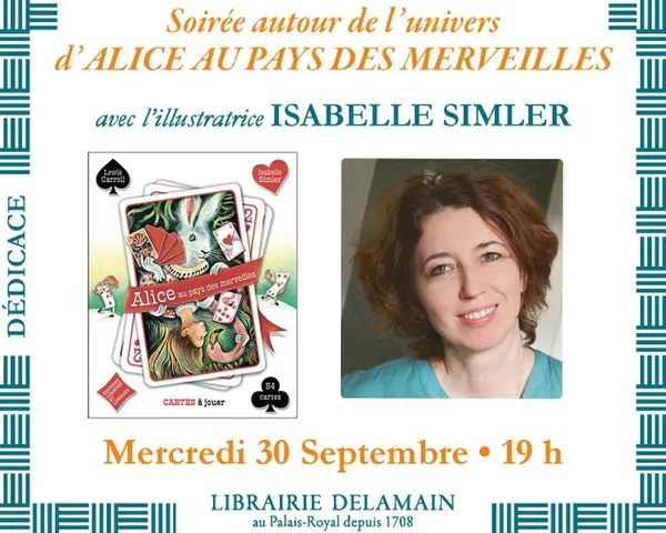 Isabelle Simler présente l'univers d'Alice au pays des merveilles : les cartes à jouer