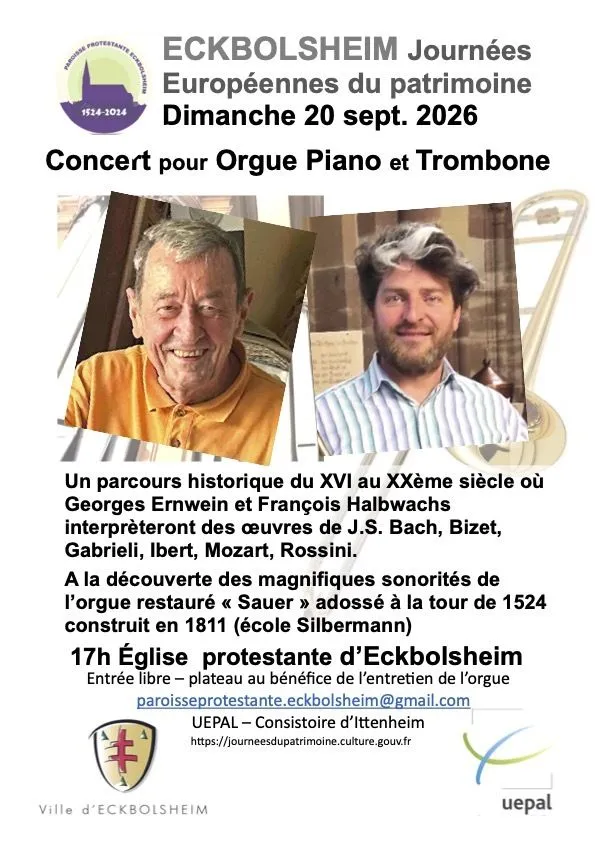 Concert pour Orgue Piano et Trombone