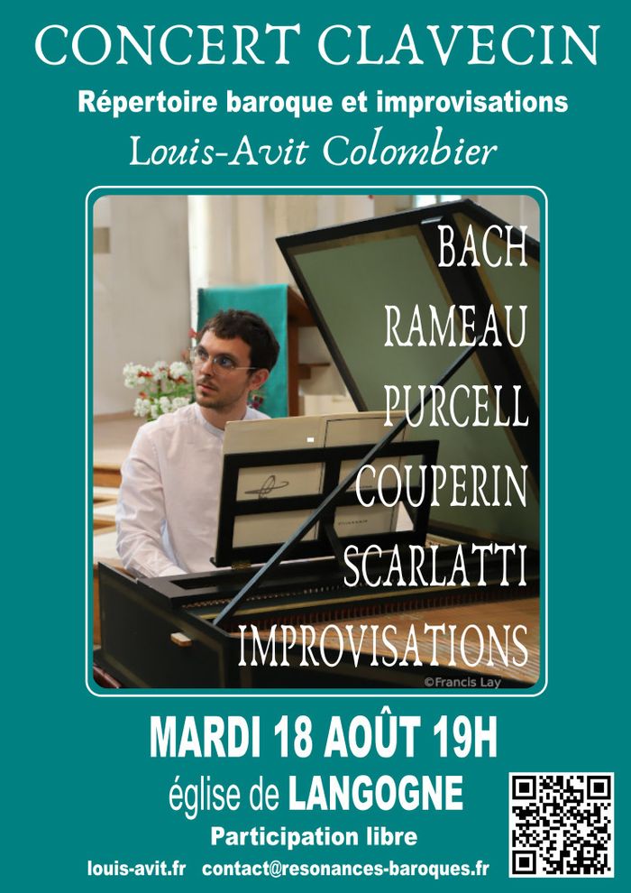 Concert baroque de clavecin à Langogne (48300)