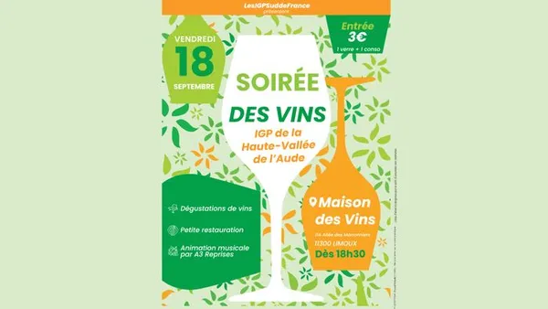 Soirée de l'IGP Haute Vallée de l'Aude