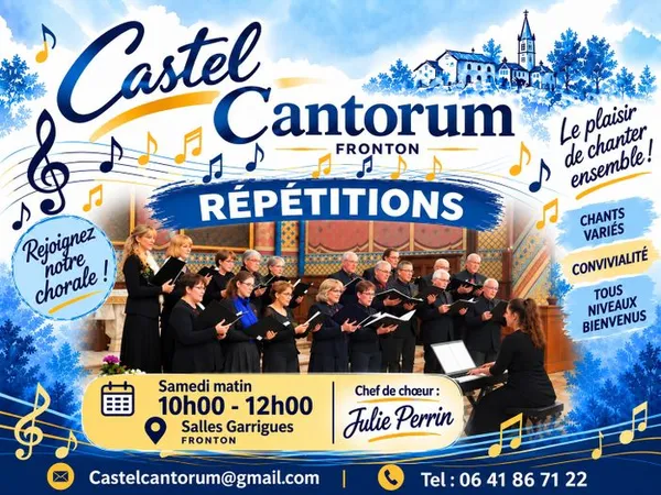 ' Activités de la chorale Castel Cantorum '