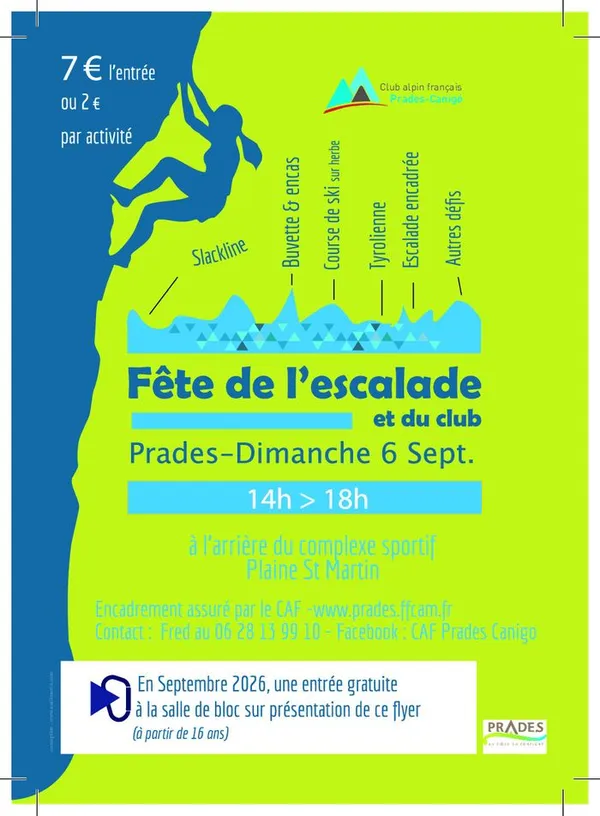 Fête de l'Escalade et du club CAF Prades