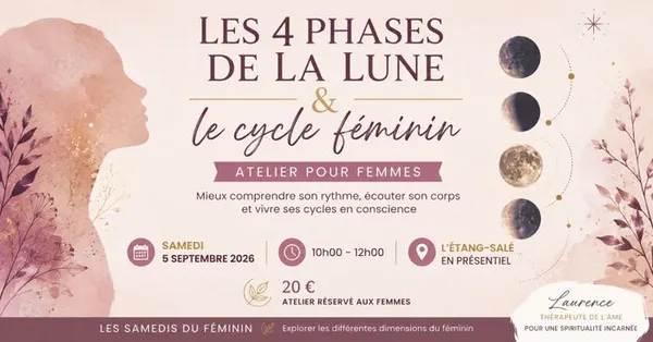 🌙 LES 4 PHASES DE LA LUNE & LE CYCLE FÉMININ
