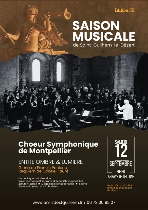Choeur Symphonique de Montpellier "Entre ombre et lumière"