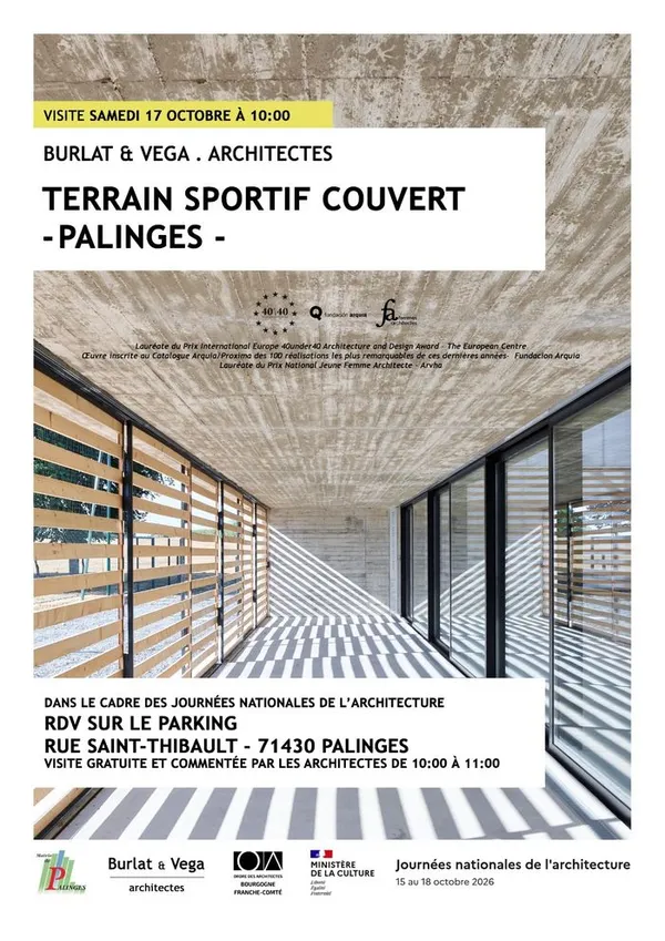 VISITE DU TERRAIN SPORTIF COUVERT DE PALINGES