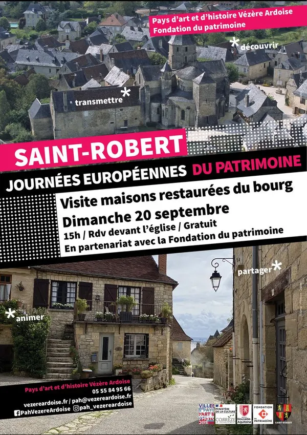Visite commentée de maisons restaurées du bourg de Saint-Robert