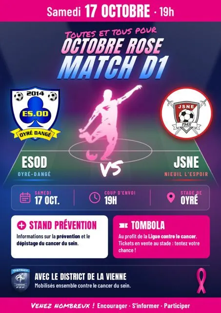 Toutes et Tous pour Octobre Rose Match D-1