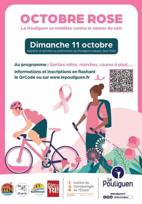Octobre Rose au Pouliguen - Marche - Vélo - Course