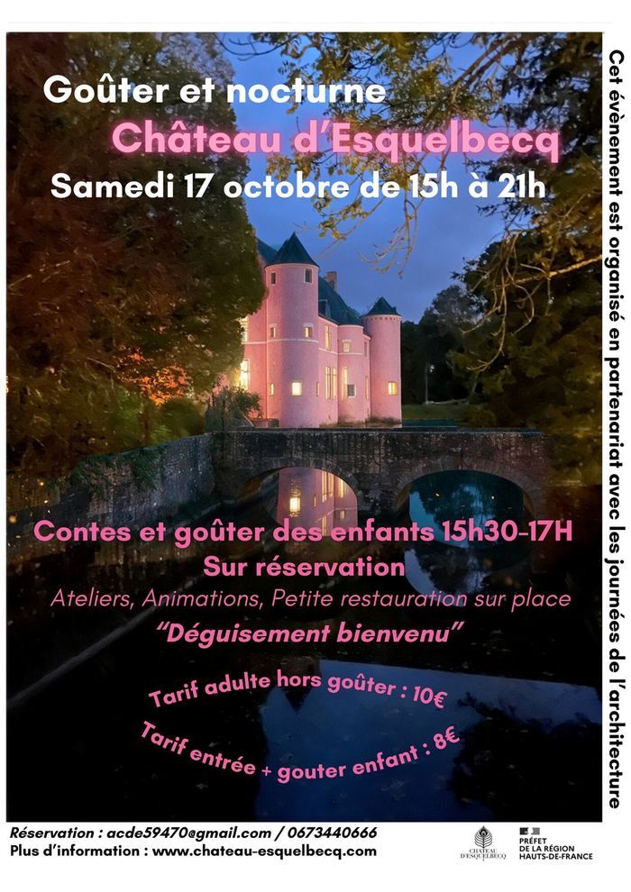 Nocturne et salons de conversation château d’Esquelbecq