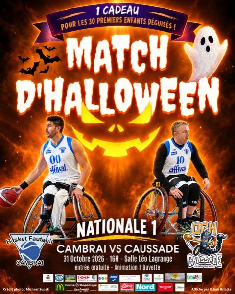 Basket Fauteuil | Cambrai VS Caussade 🏀🎃