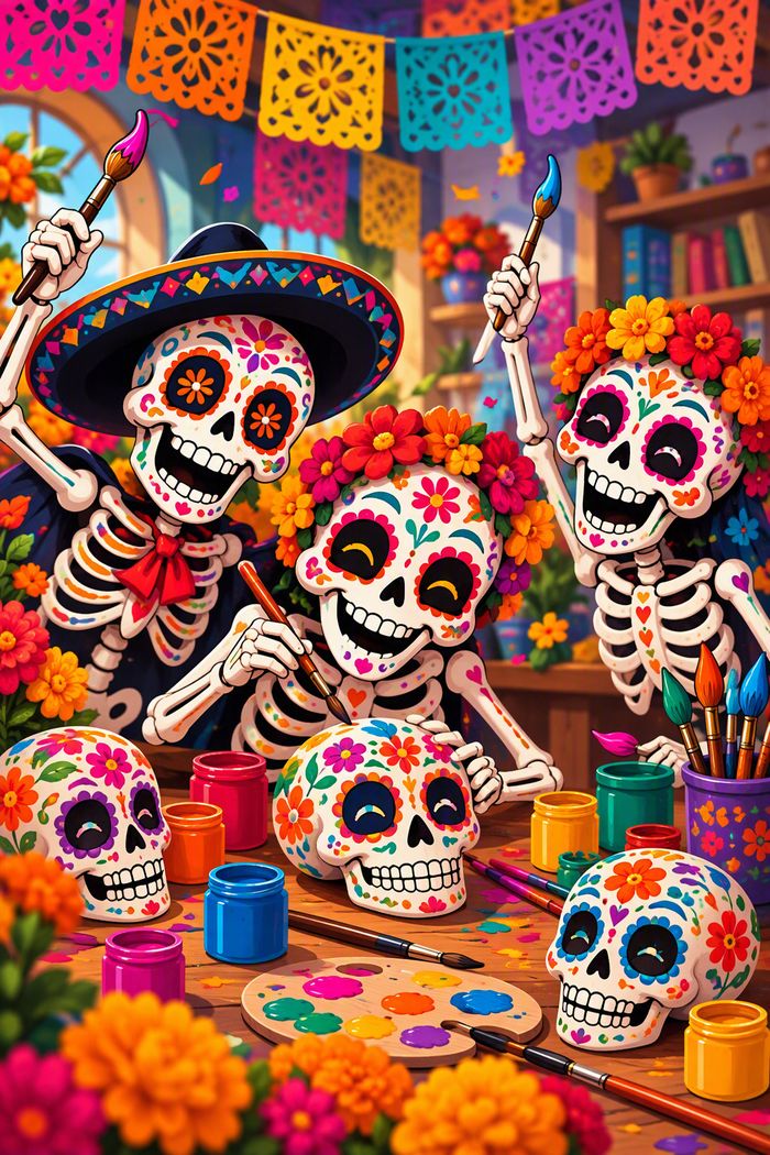 Calaveras en folie