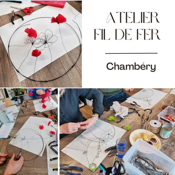 Atelier création en fil de fer