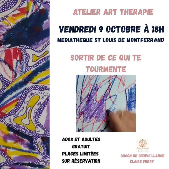 Atelier d'art thérapie avec Cocon de bienveillance