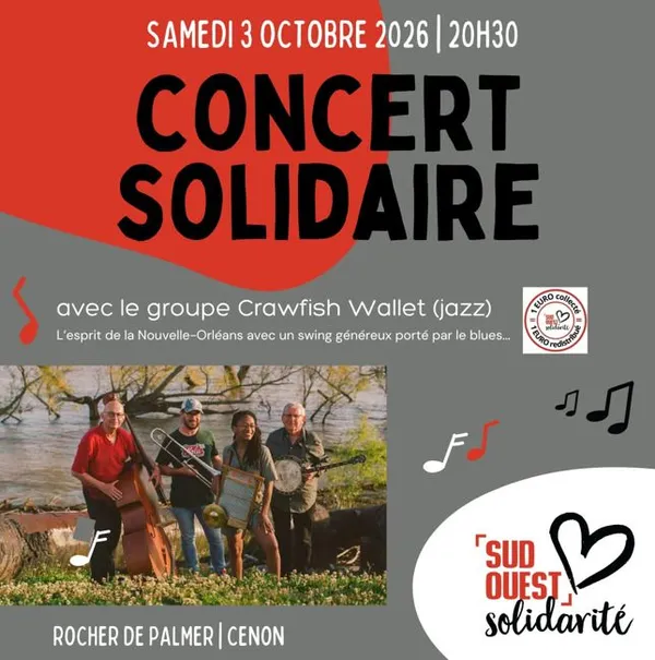 Concert solidaire Crawfish Wallet