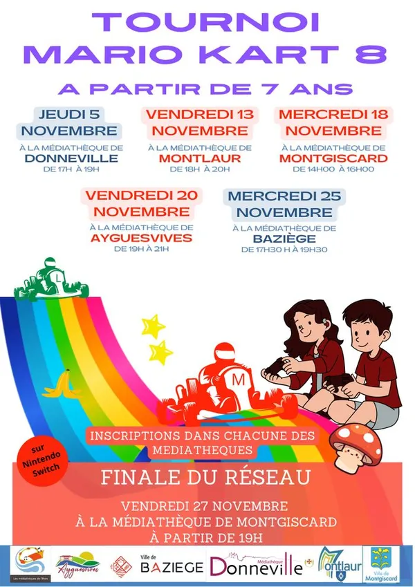Tournoi Mario Kart du Réseau des Médiathèques de l’Hers