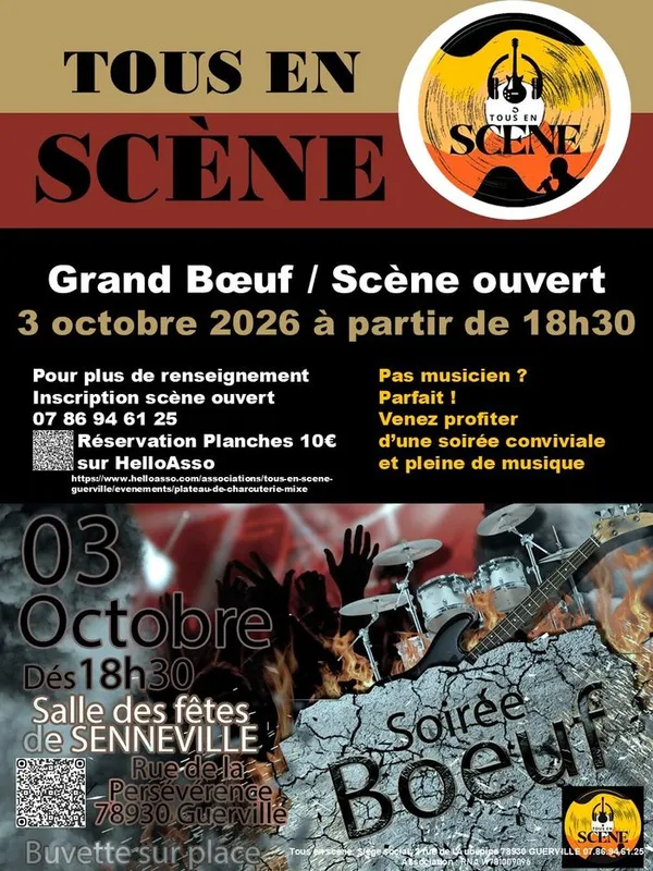 Grand Bœuf Scène ouvert 3 oct Guerville
