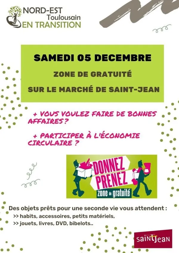 Zone de gratuité au marché