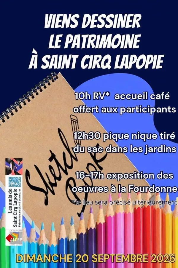 Animation : viens dessiner le patrimoine à Saint-Cirq Lapopie !