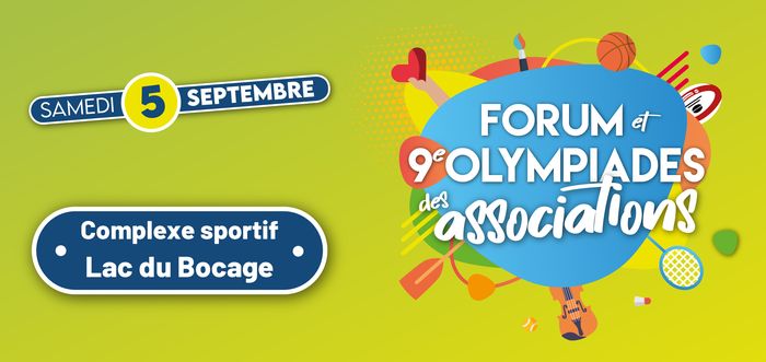 Forum et 9e édition des olympiades des associations - Samedi 5 septembre